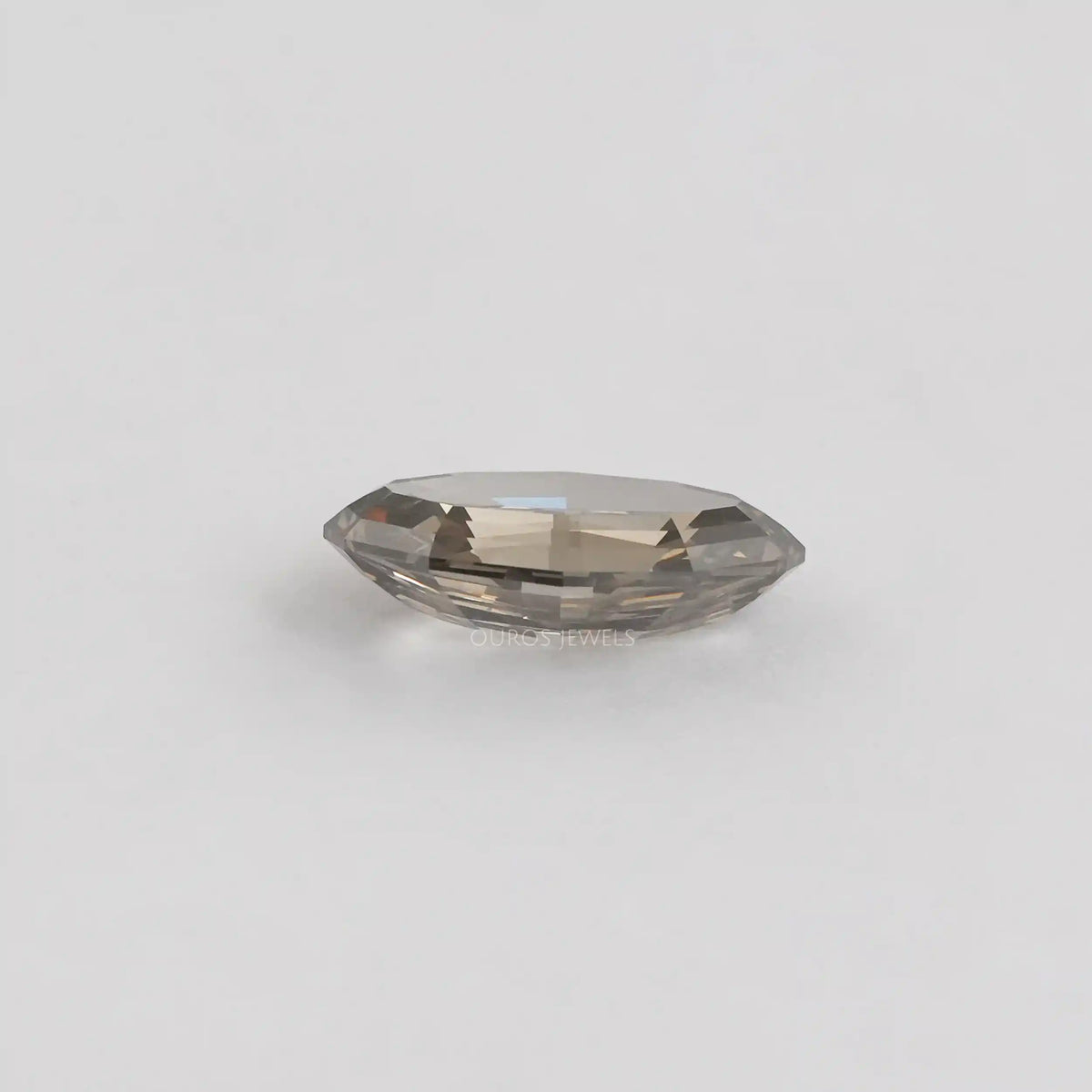 5.20 Carat Grey Oval Step Cut Diamond Loose