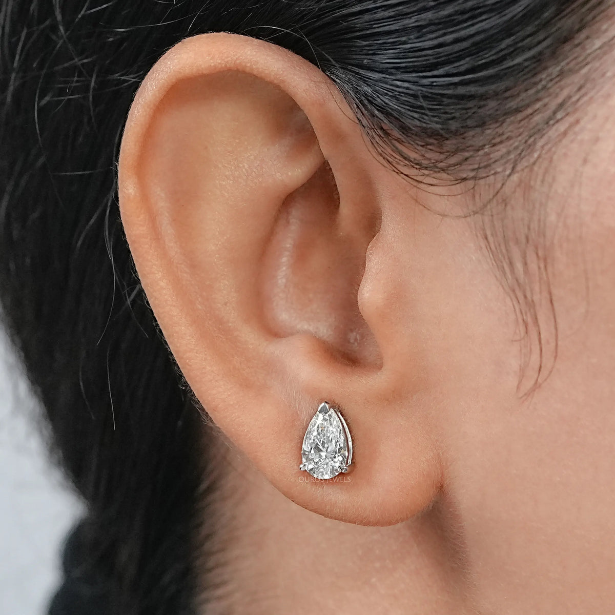 Pear Cut Lab Diamond Stud Earrings Earring