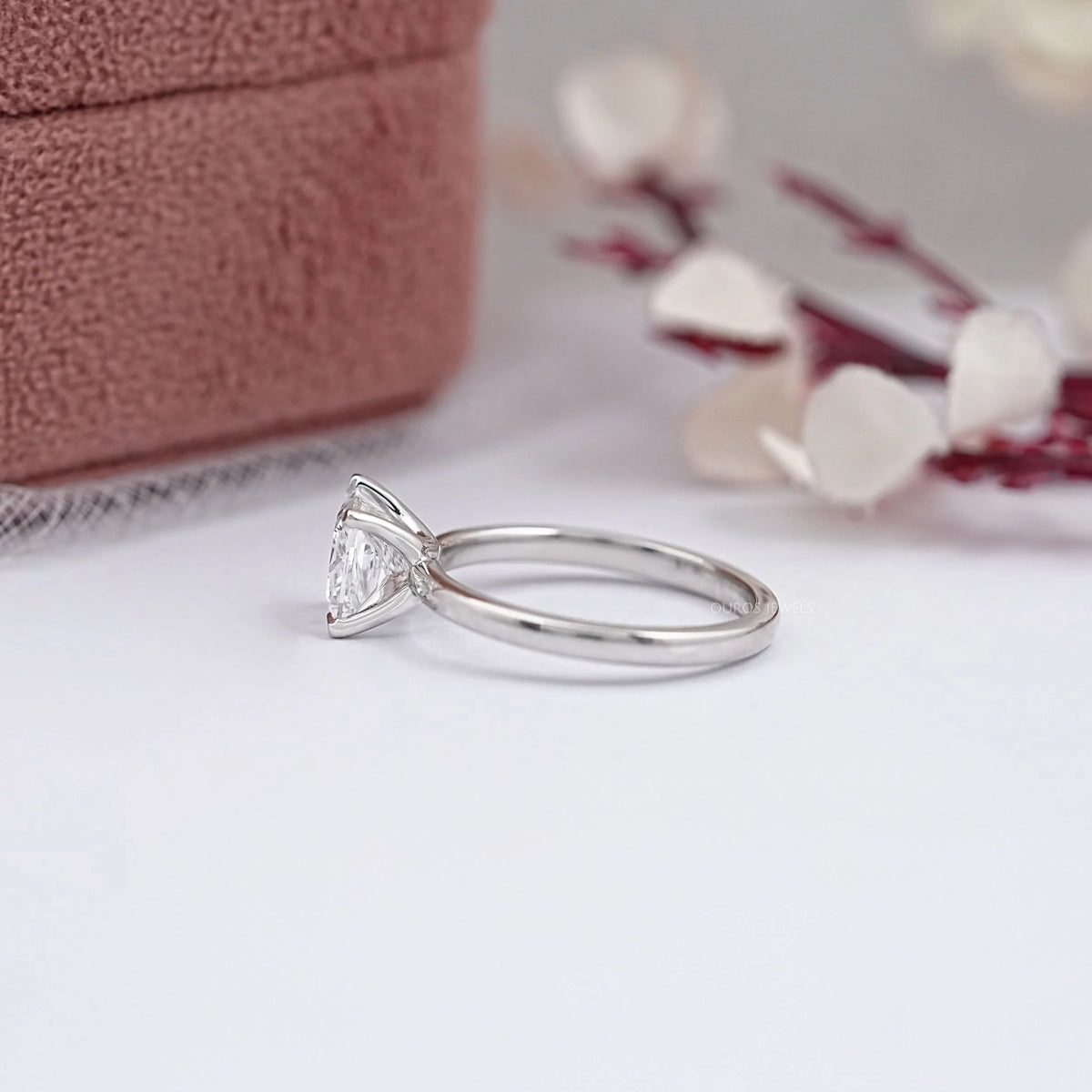 Princess Certified Lab Diamond Solitaire Ring Rings