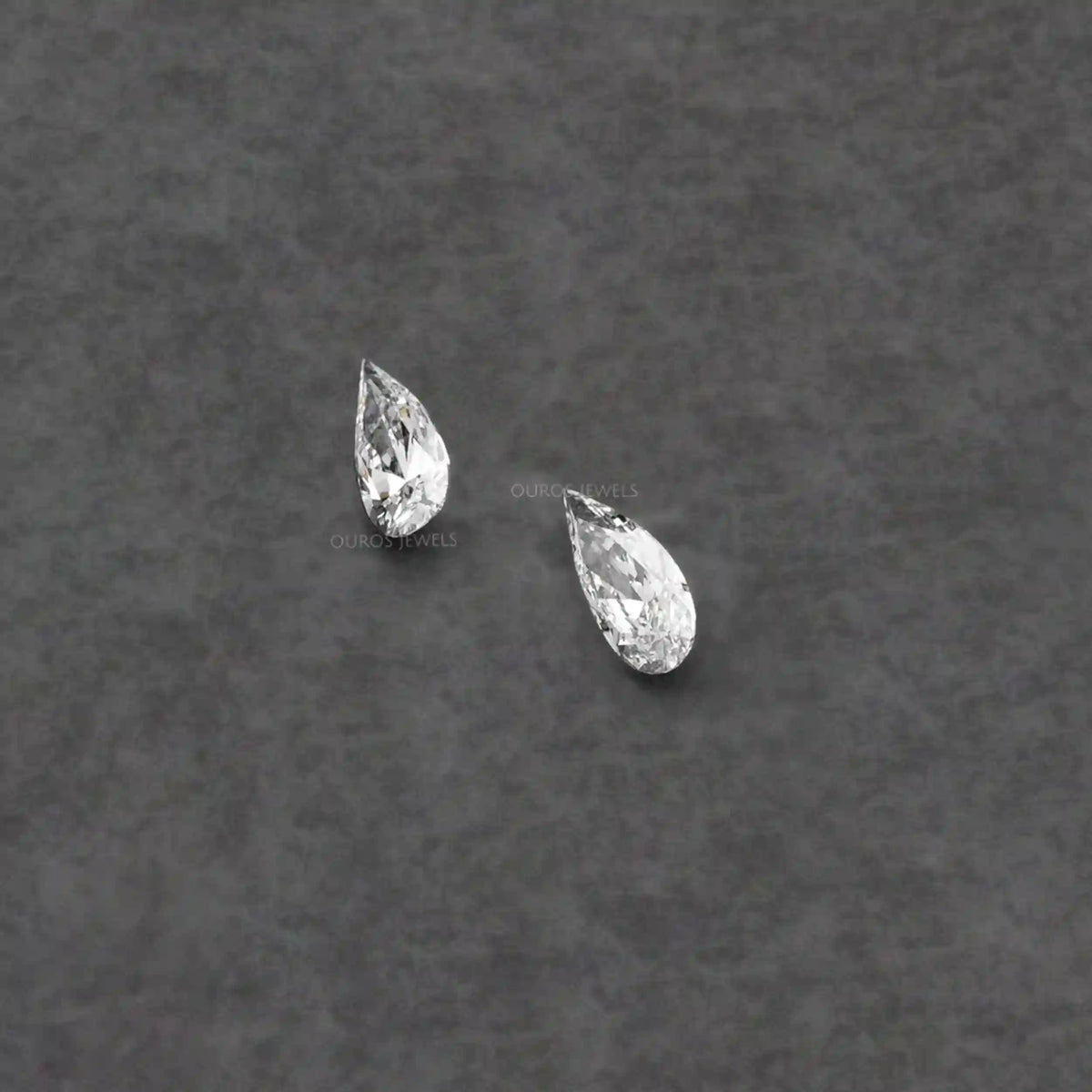 Long Pear Cut Lab Grown Pair Diamond Loose