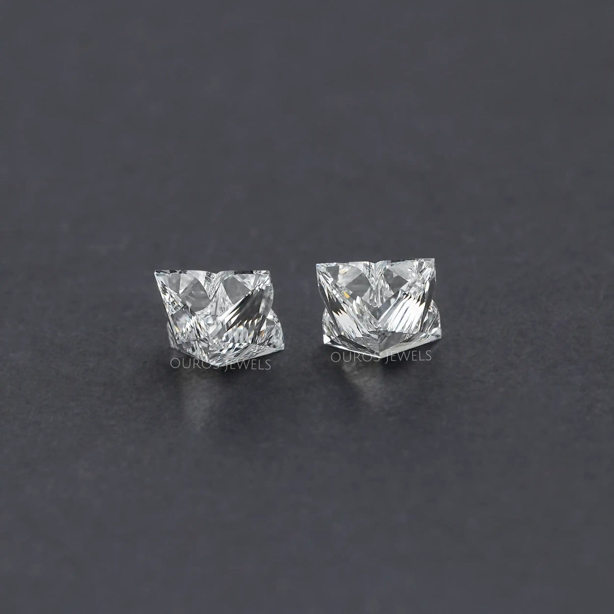 Antique Shape Lily Cut Lab Grown Diamond Pair Loose