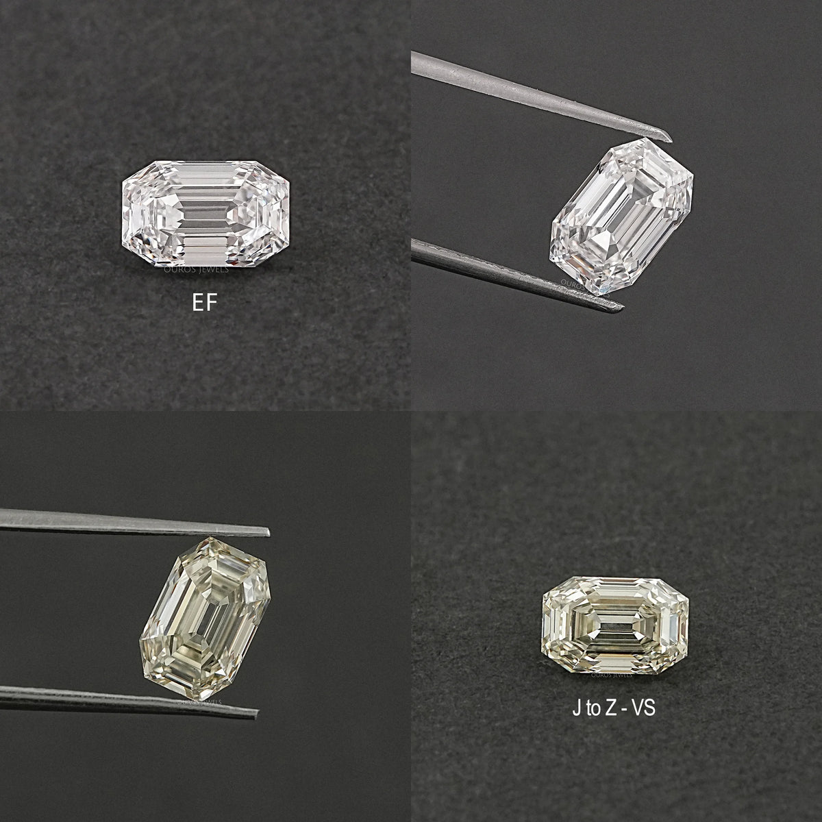 Old Cut Emerald Shape Lab Grown Diamond Loose