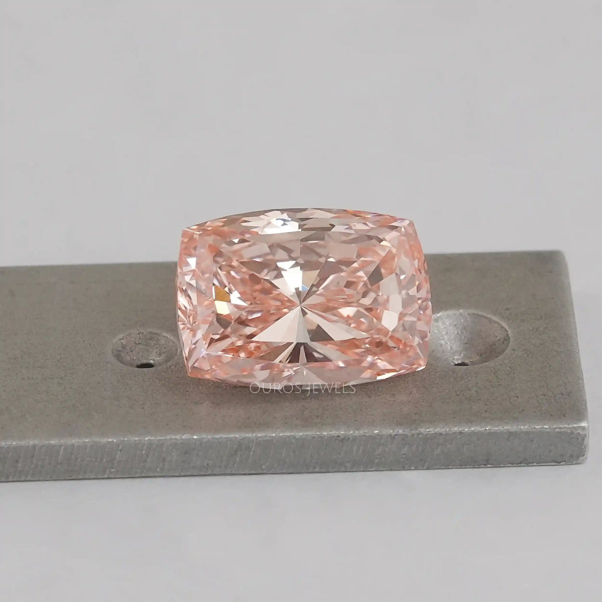 5.40 Carat Modified Pink Cushion Cut Lab Diamond Loose