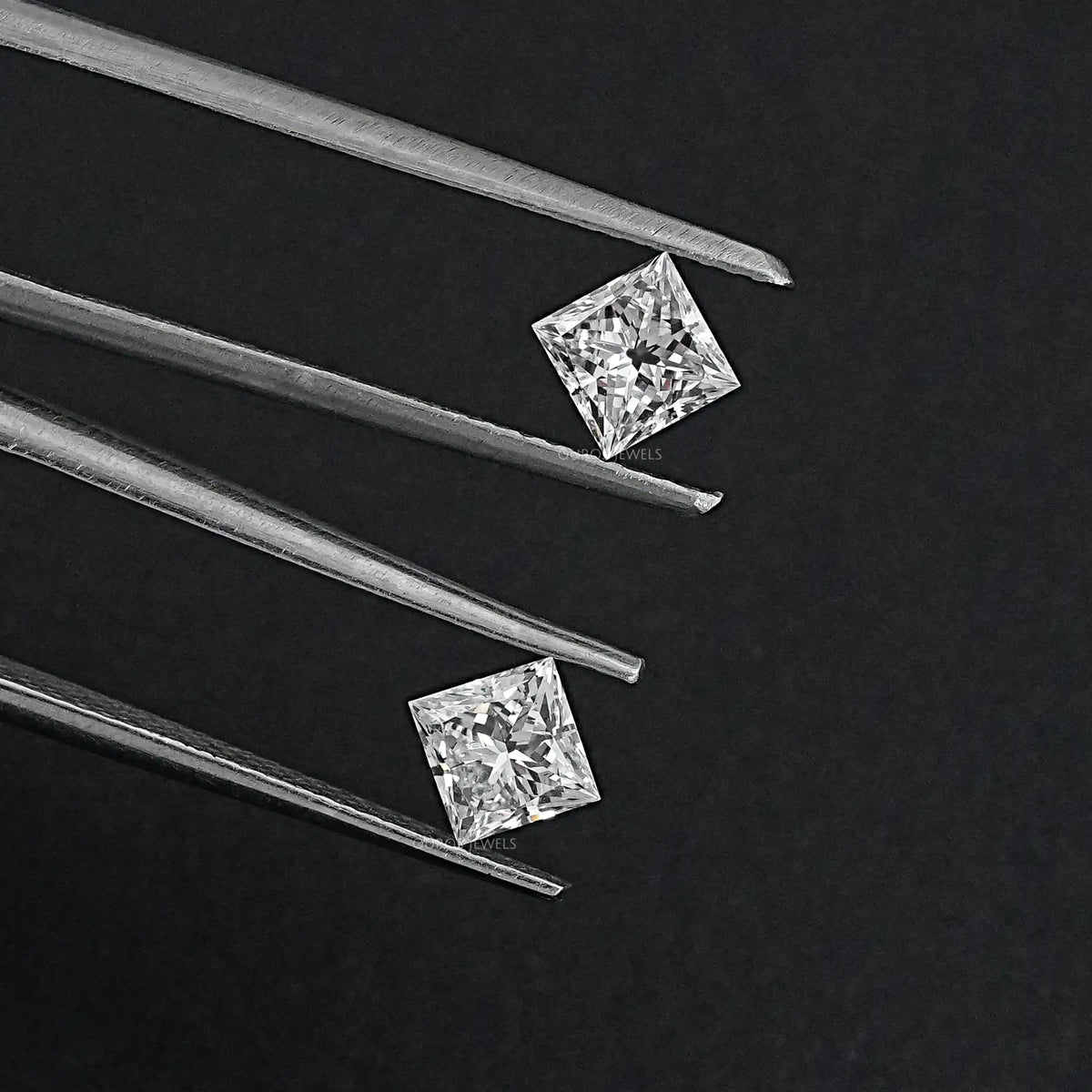 Princess Cut Lab Grown Diamond Pair Loose