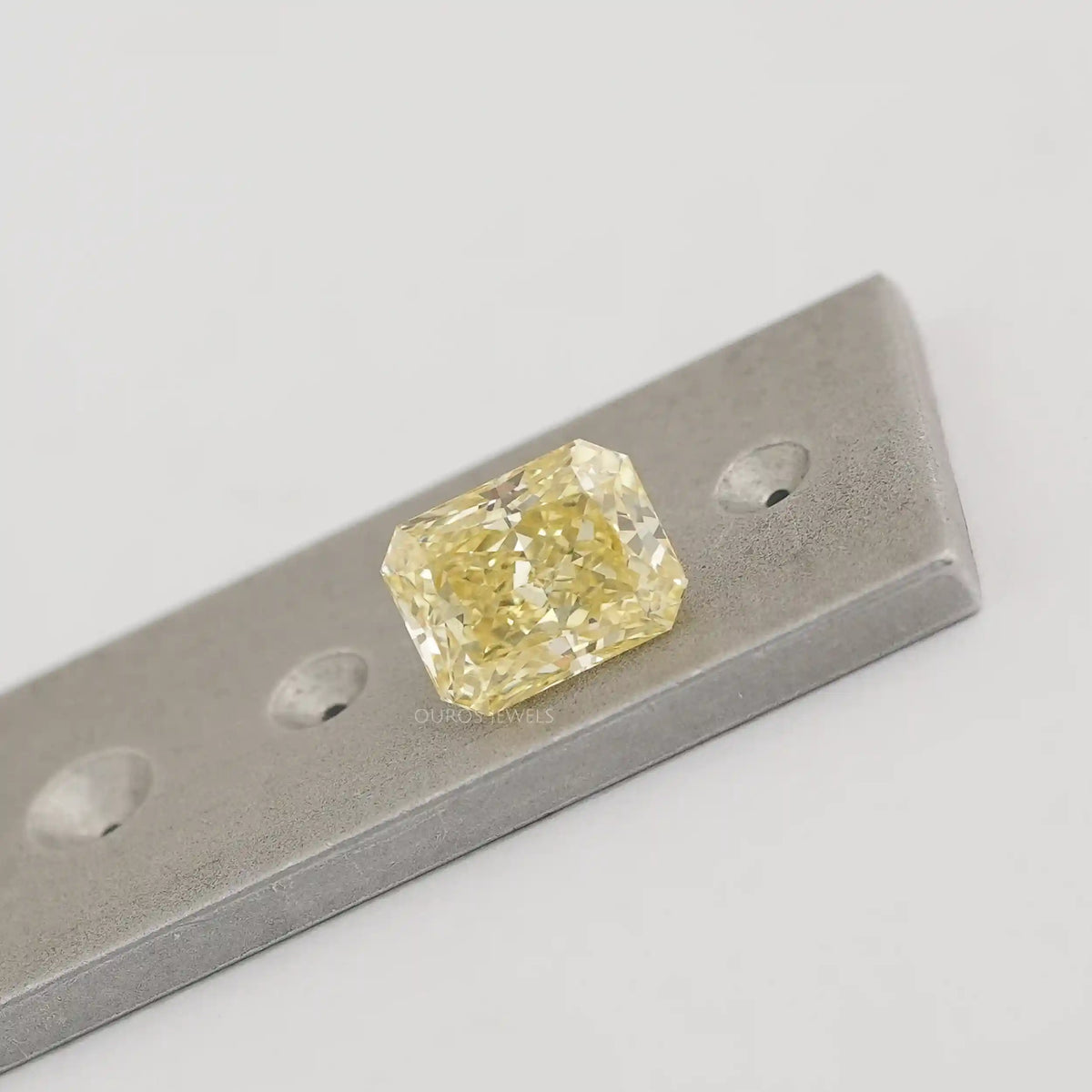 Fancy Yellow Radiant Cut Lab Created Diamond Loose