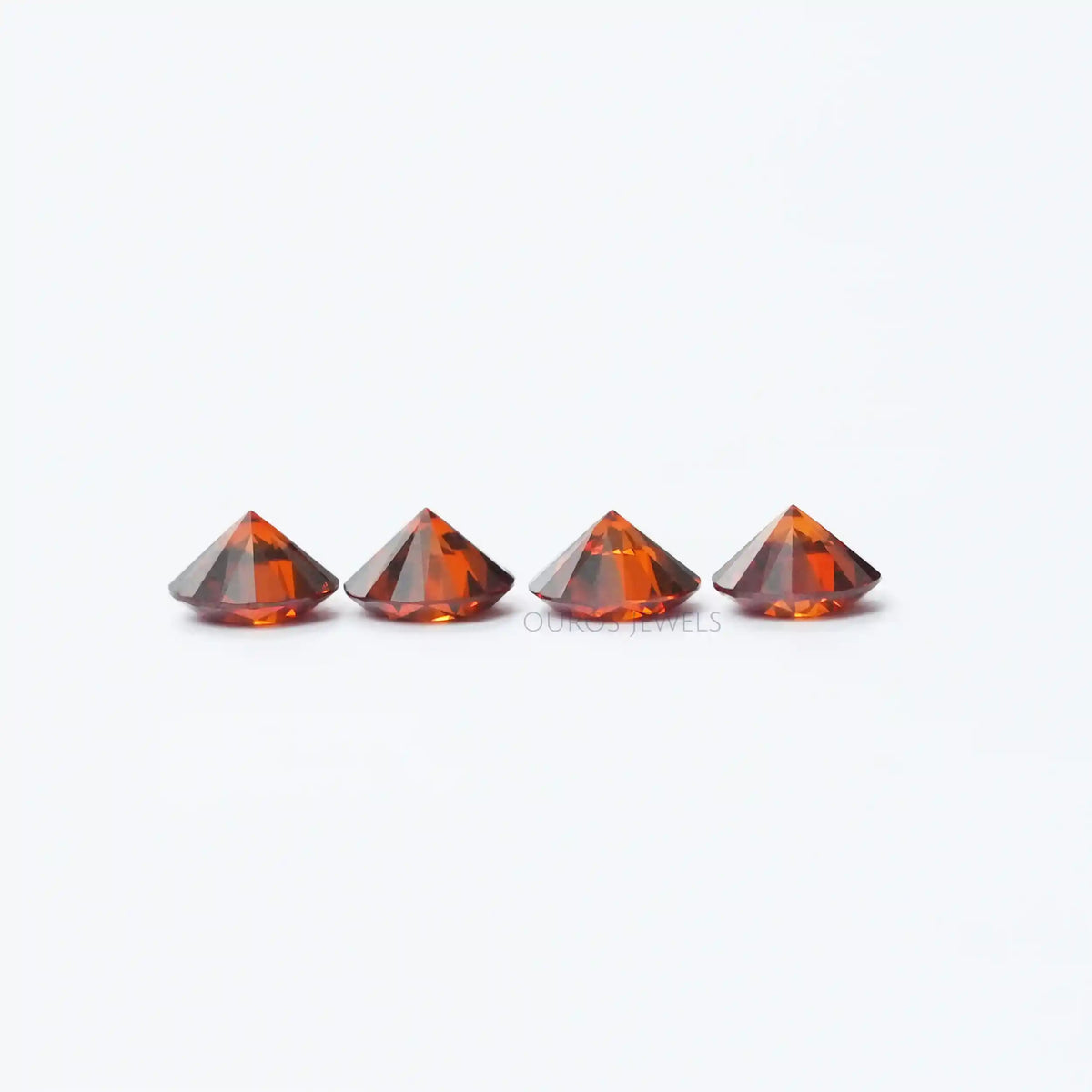 Red Round Cut Lab Grown Diamond Loose