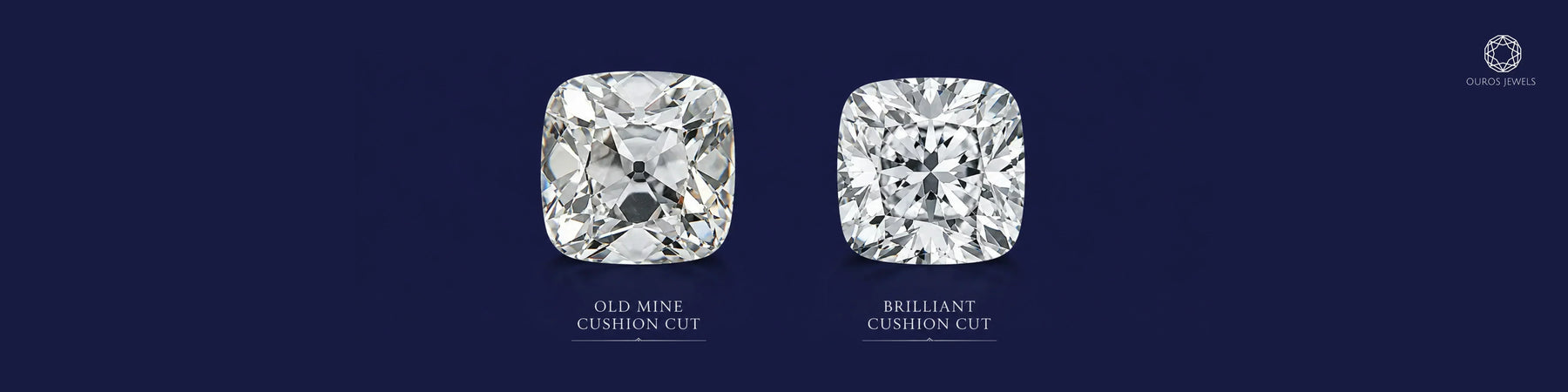 Old mine cushion cut diamond vs modern cushion cut diamond