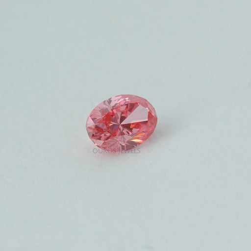 0.25 Carat Each Pink Oval Cut Lab Grown Diamond Loose