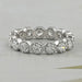 Old European Round Cut Lab Diamond Eternity Wedding Band Rings