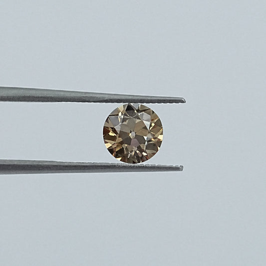 Old European Round Champagne Diamond Loose