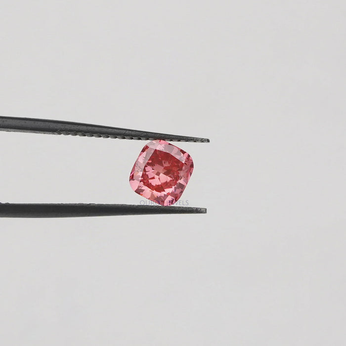 1.10 Carat Pink Cushion Lab Grown Diamond