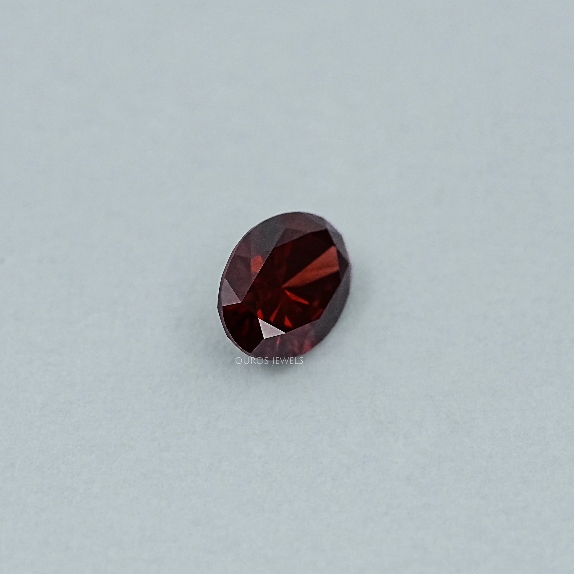 1.76 CT Oval Cut Lab Grown Dark Brown Diamond Loose