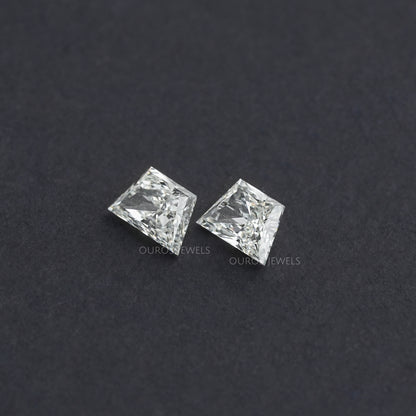 Trapezoid Brilliant Cut Matching Pair Diamond, 2.00 TCW Lab Grown Diamond, Lab Made Loose Diamond, CVD Diamond For Statement Jewelry