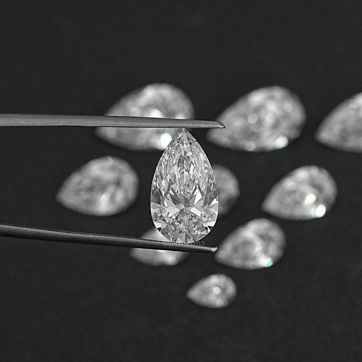 Certified Pear Cut Lab Grown Diamond Loose