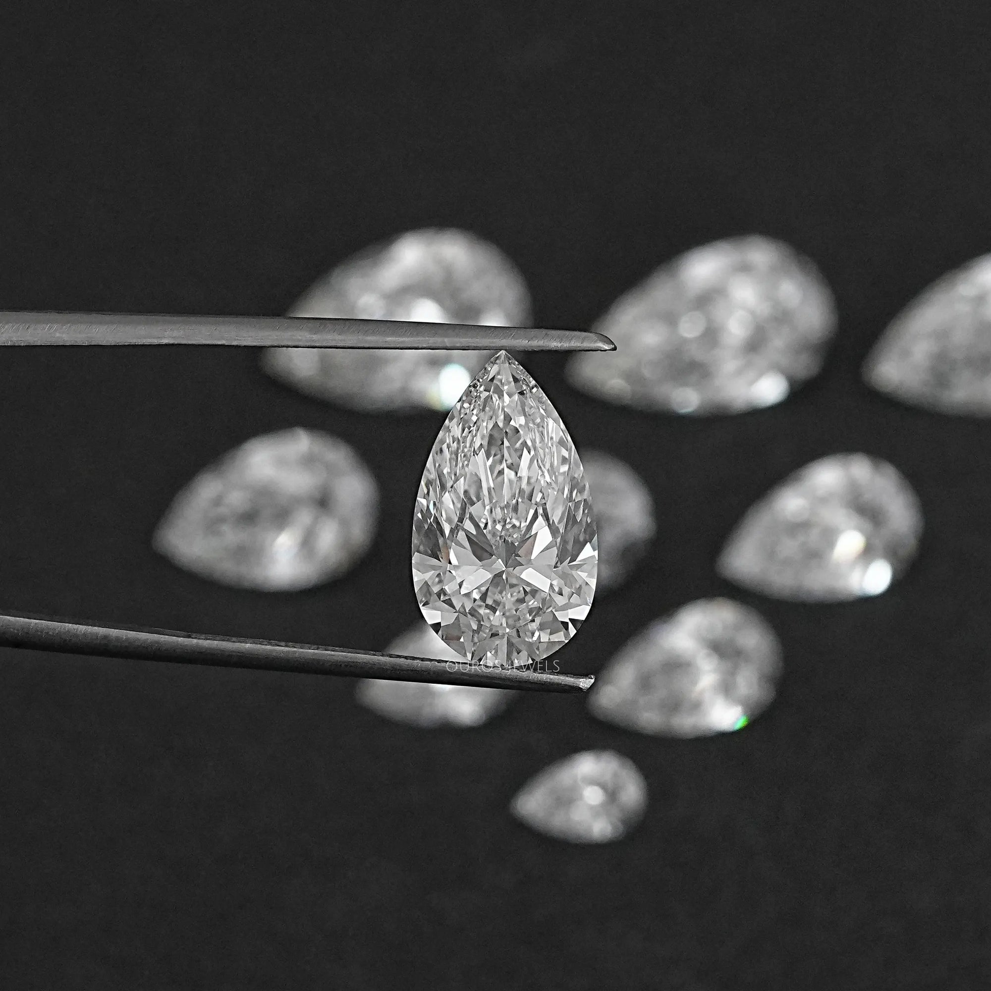 Certified Pear Cut Lab Grown Diamond Loose