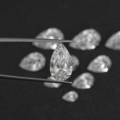 Certified Pear Cut Lab Grown Diamond Loose