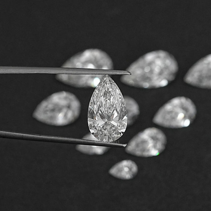 Certified Pear Cut Lab Grown Diamond Loose