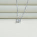 Triangle Cut Lab Diamond Solitaire Pendant Necklaces
