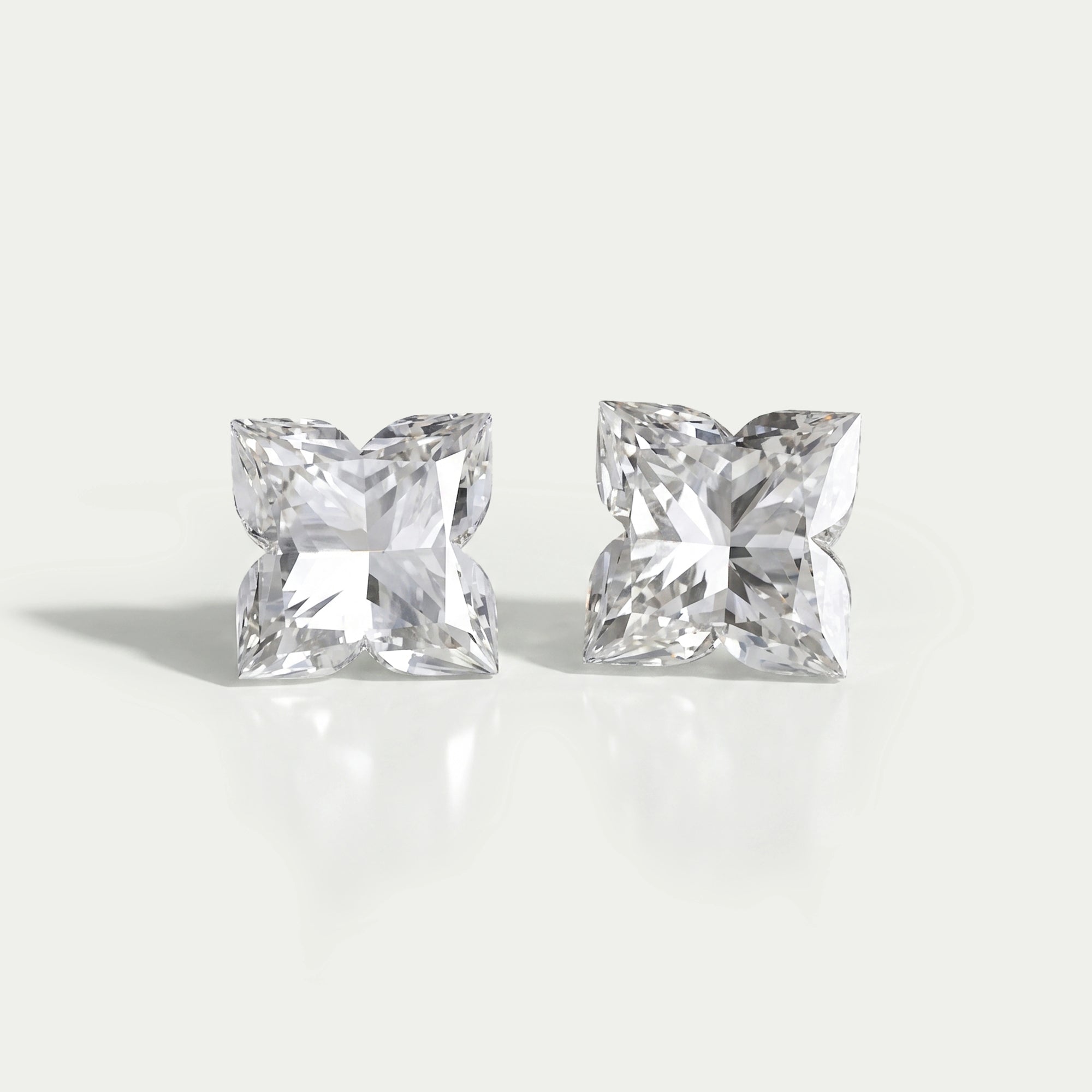 Antique Shape Lily Cut Lab Grown Diamond Pair Loose