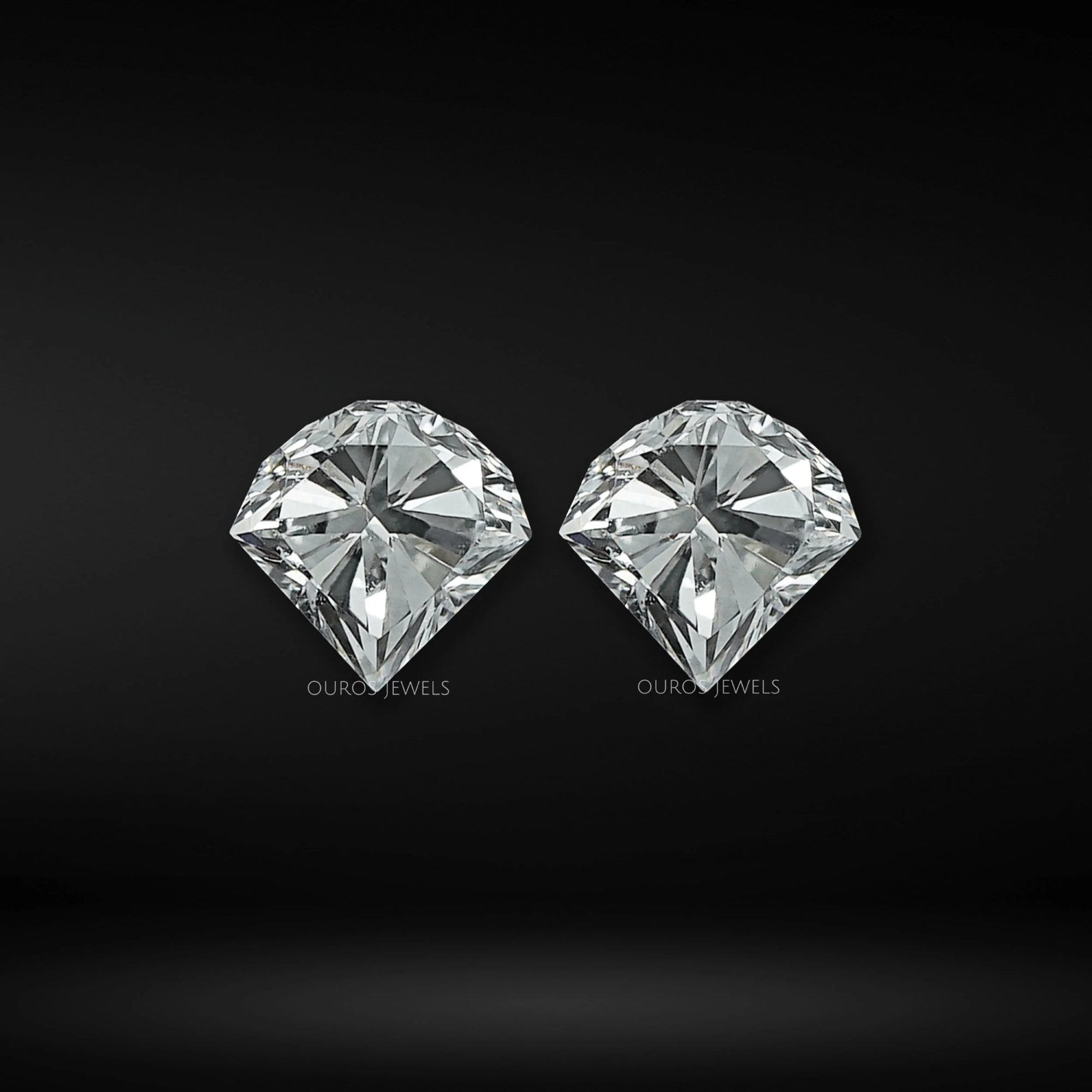 Unique Cone Cut Lab Diamond Matching Pair Loose
