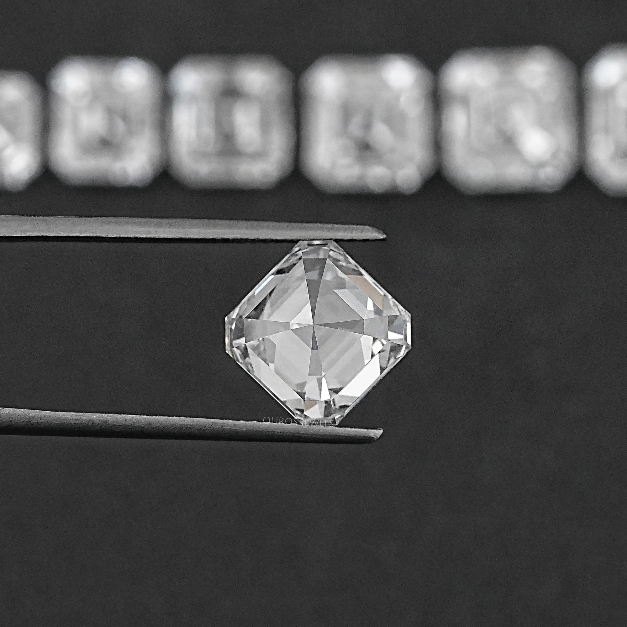 Certified Asscher Cut Lab Grown Diamond Loose