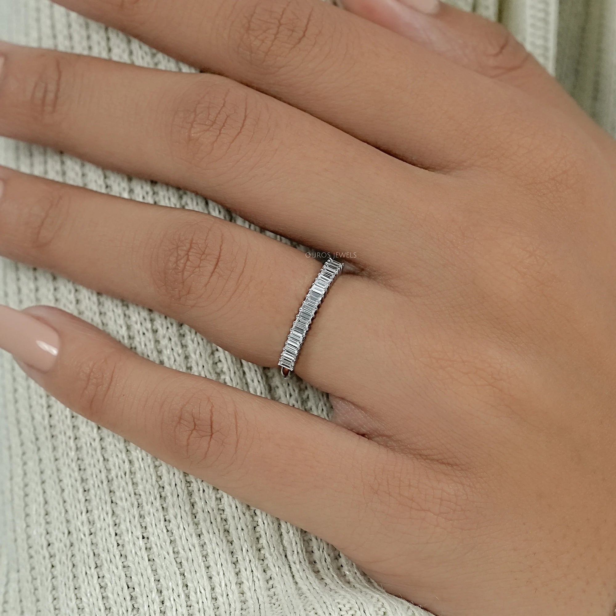 Baguette Cut Diamond Wedding Band