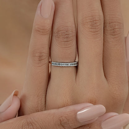Baguette Cut Diamond Wedding Band