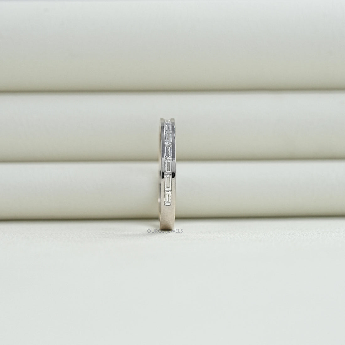 Channel Set Baguette Diamond Wedding Band Ring