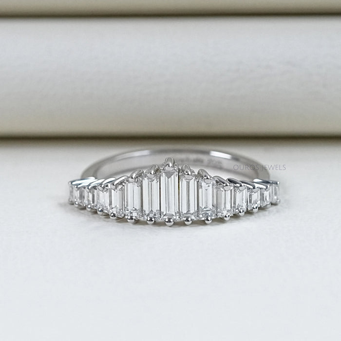 Baguette Cut Diamond Wedding Ring Rings