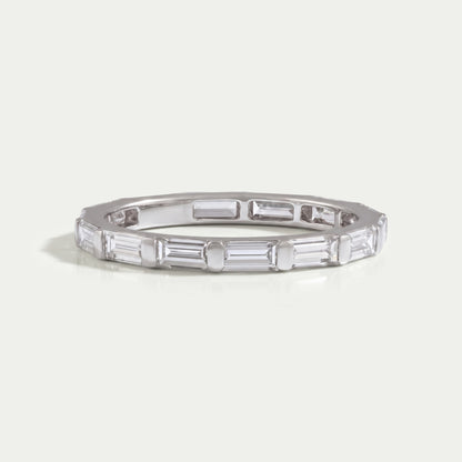 Baguette Cut Lab Grown Diamond Full Eternity Band