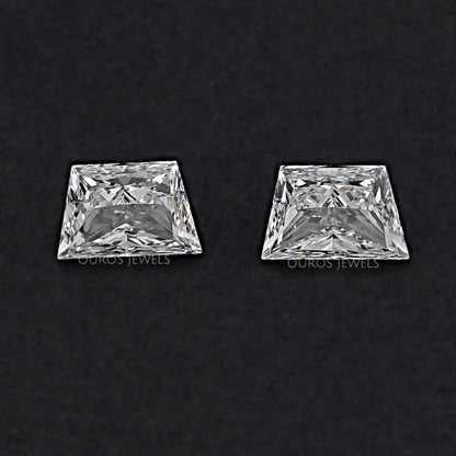 Brilliant Cut Trapezoid Lab Grown Diamond Pair