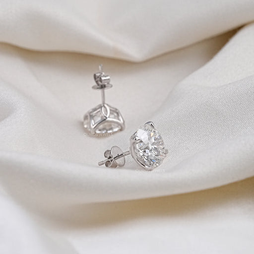 Round Cut Lab Diamond Stud Molly Sims - 96th Annual Academy Awards Earrings