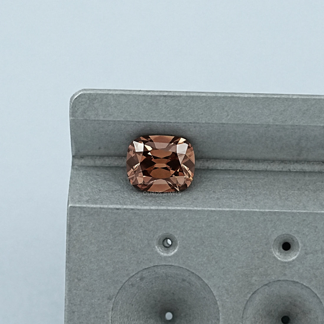 Brown Modified Cushion Lab Grown Diamond Loose