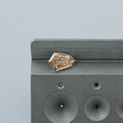 Brown Step Cut Shield Diamond Loose Loose