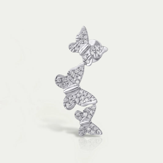 Butterfly Cut Lab Grown Diamond Drop Earrings