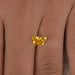 1.55 Carat Yellow Butterfly Cut Lab Diamond