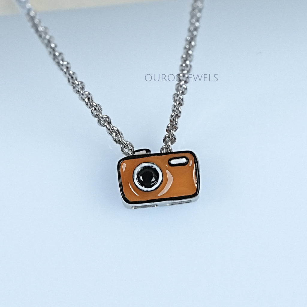 Retro Camera Pendant Necklace For Kids