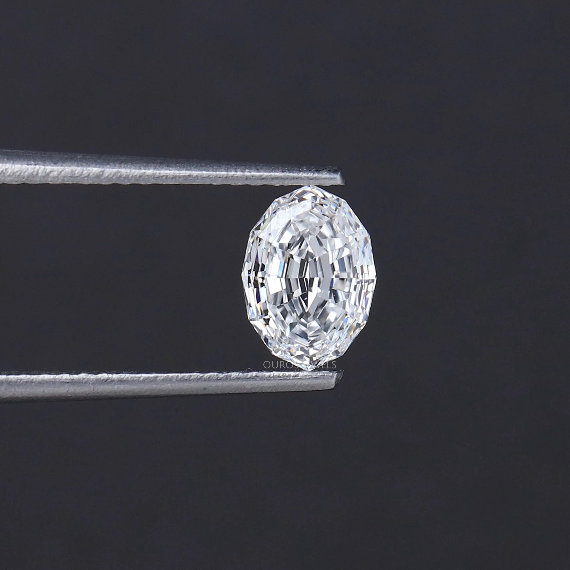Step Cut Oval Lab Grown Diamond
