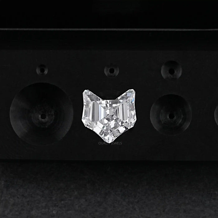 Antique Shape Cat Face Cut Lab Grown Diamond Loose