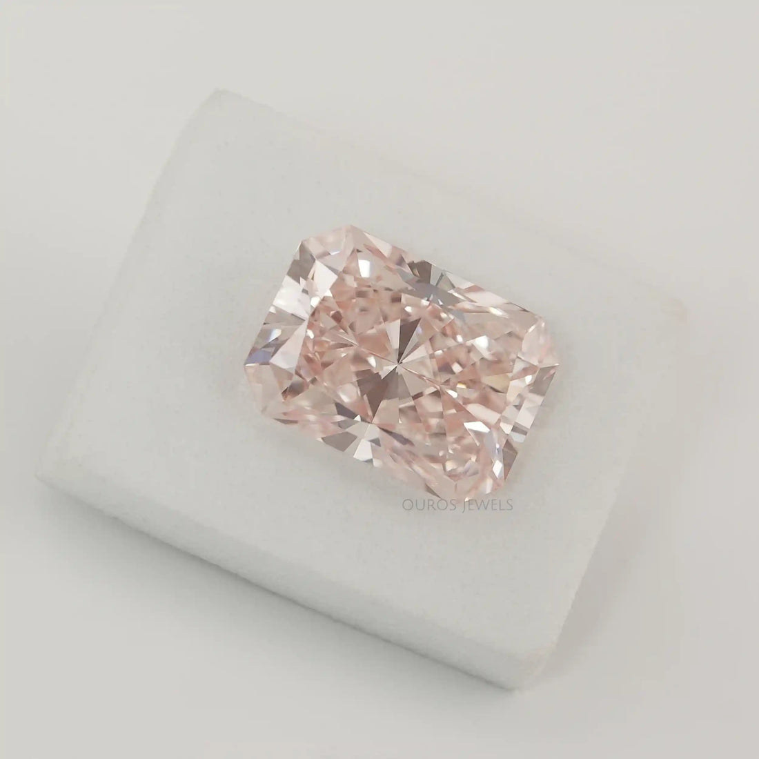 8.04 Carat Certified Radiant Cut Fancy Intense Pink Diamond