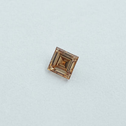 Champagne Carre Cut Lab Grown Diamond Loose