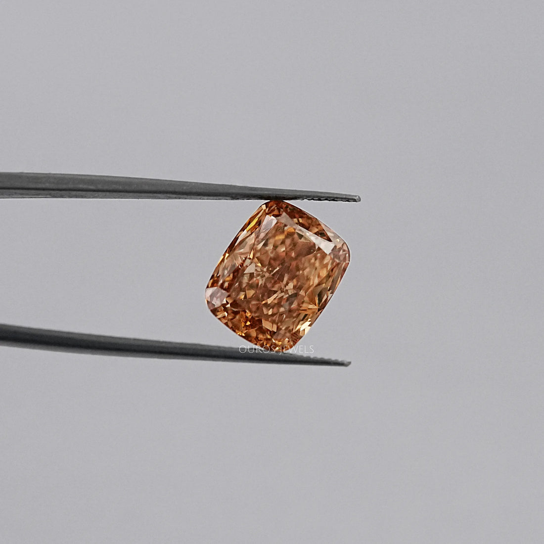 Cushion Cut Lab Diamond Champagne Loose Loose