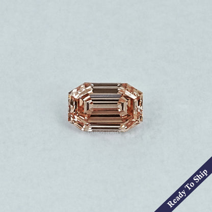 Champagne Old Mine Emerald Lab Grown Diamond Loose