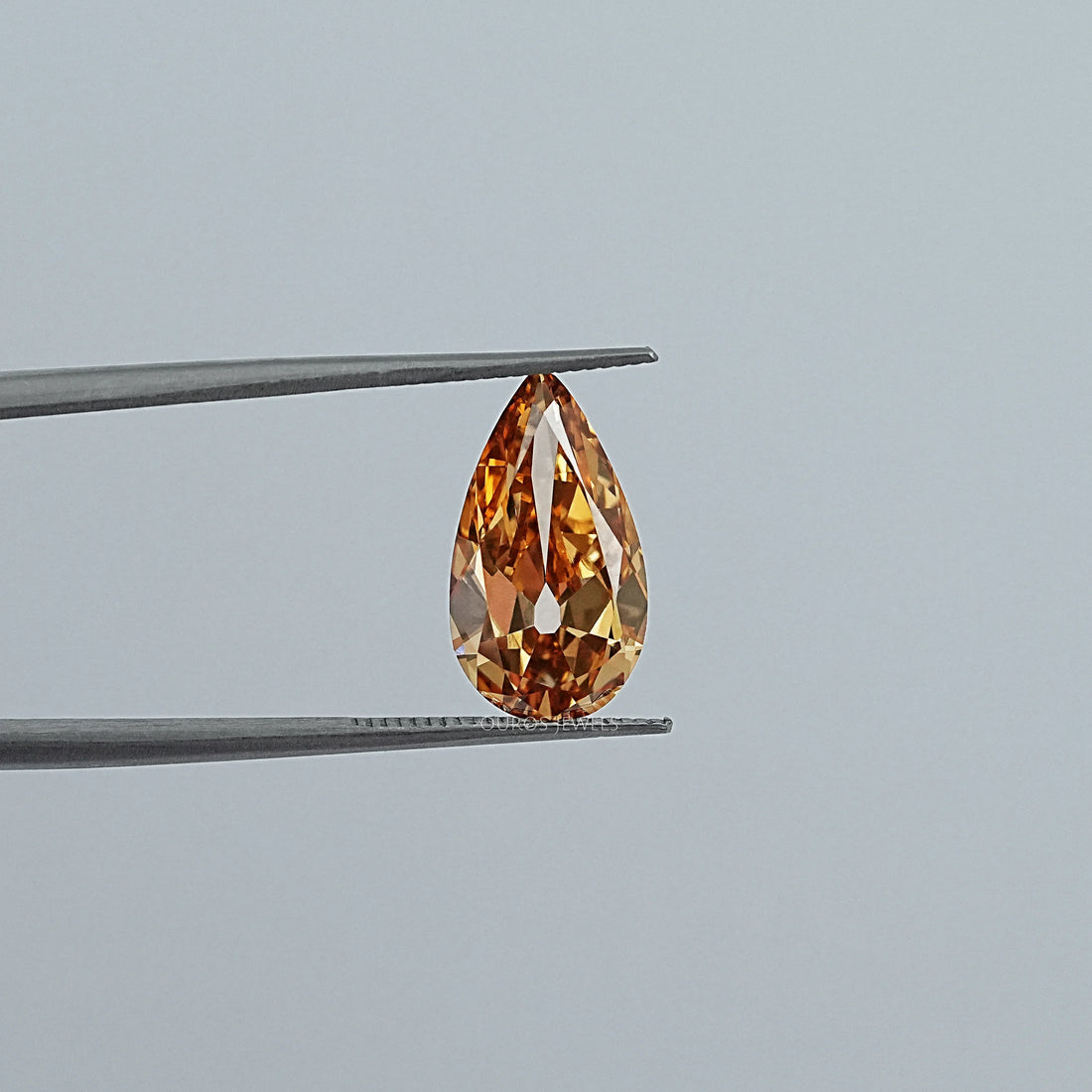 Champagne Old Mine Pear Lab Diamond Loose Loose
