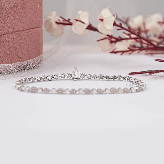 Chocolate Round Cluster Diamond Bracelet Bracelet