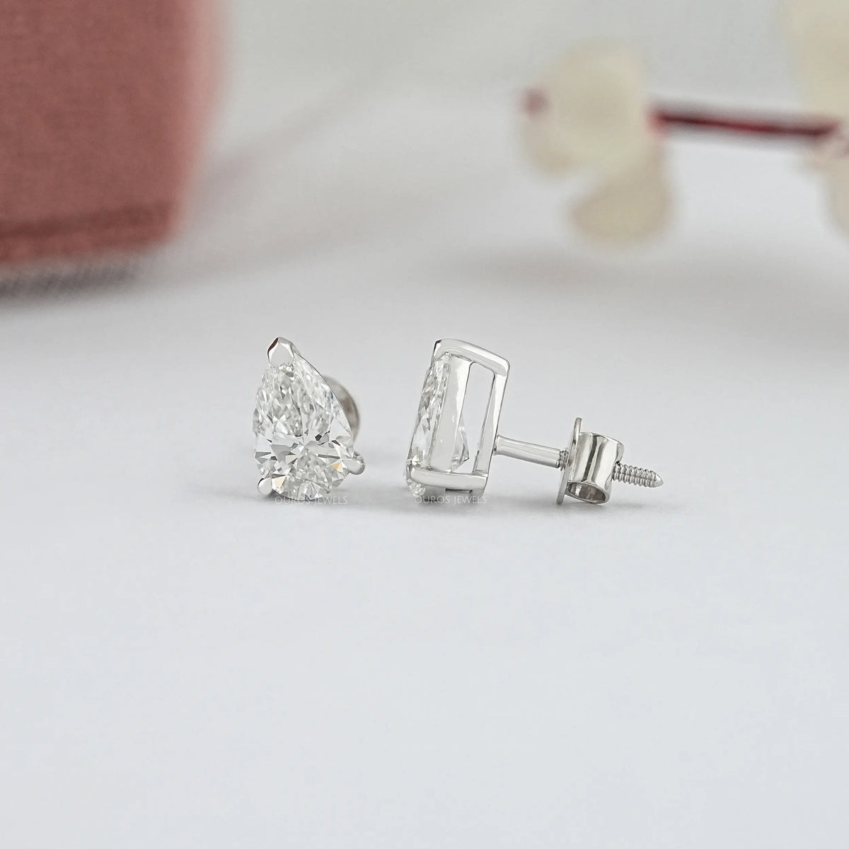 Pear Cut Lab Diamond Stud Earrings Earring