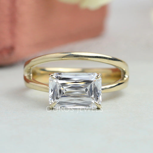 Criss Cut Lab Grown Diamond Solitaire Ring