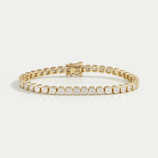 Cushion Lab Grown Diamond Tennis Bracelet Bracelet