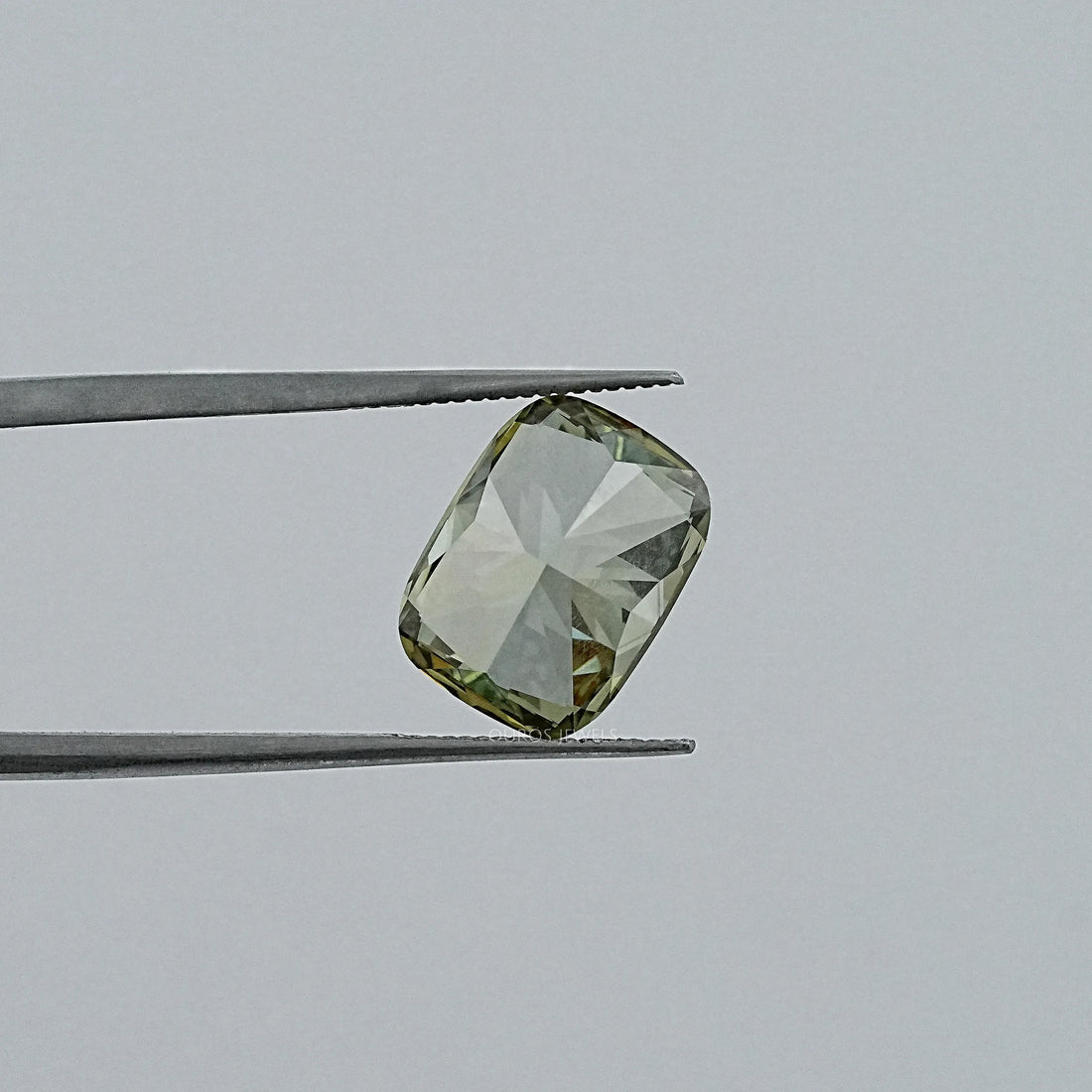 Fancy Deep Green Cushion Lab Diamond Loose
