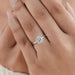 IGI Certified Cushion Cut Engagement Ring Ring